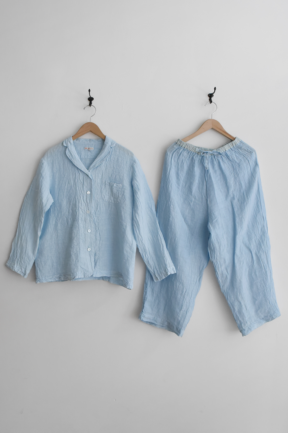 manuelle guibal linen pajama top picture