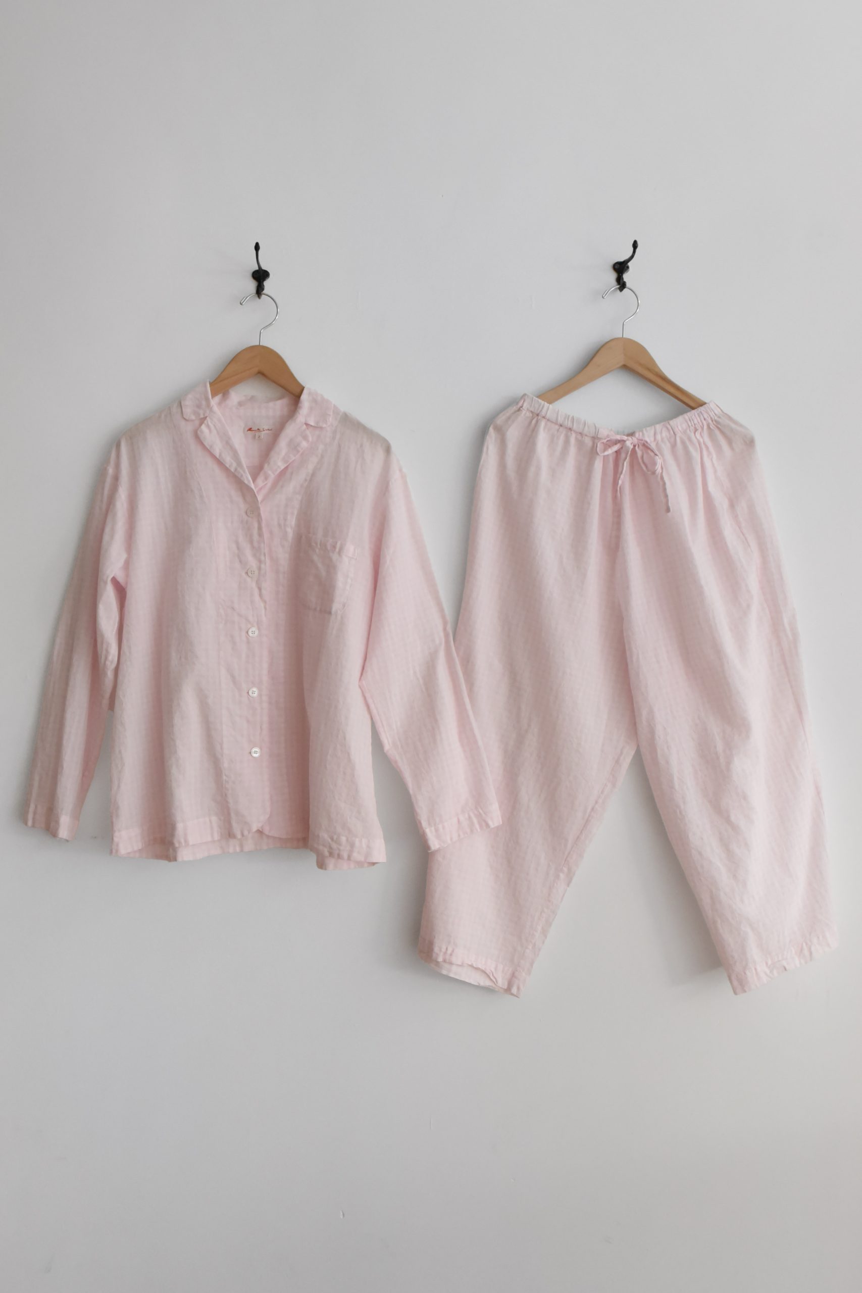 Manuelle Guibal, 6442/43 Pajama Dola Top and Bottom - Petal Check