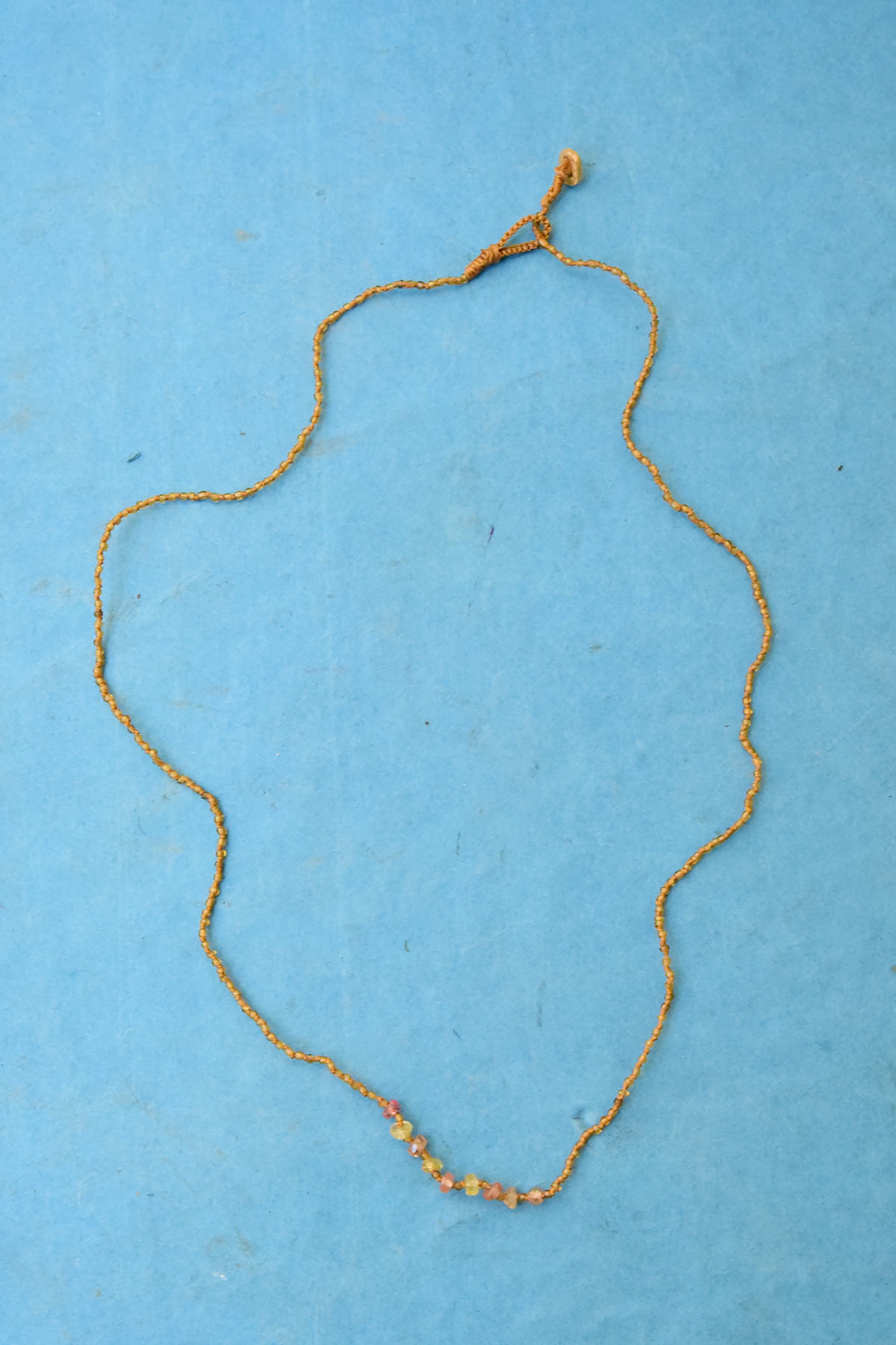 Antonia Rossi, Venetian Micro Beads Necklace with Stones - N74