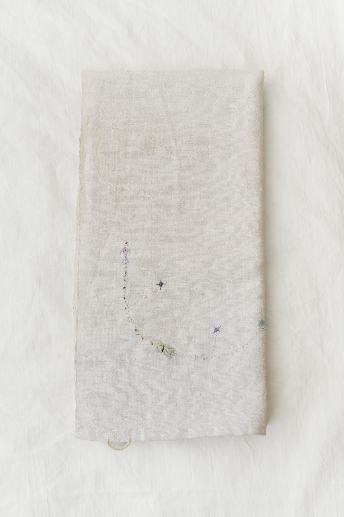 Antonia Rossi, Embroidered Linen Napkins - No. A15