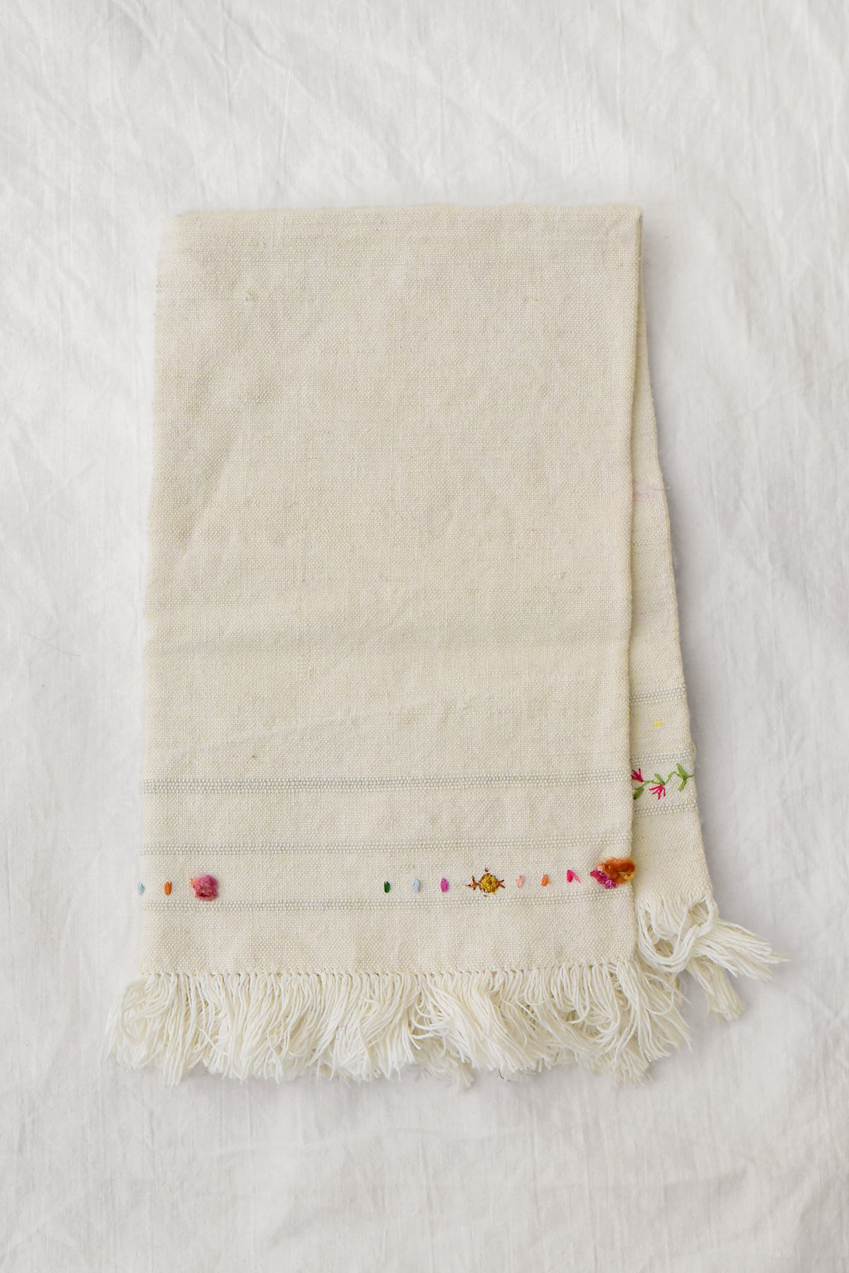 Antonia Rossi, Embroidered Linen Napkins - No. A16