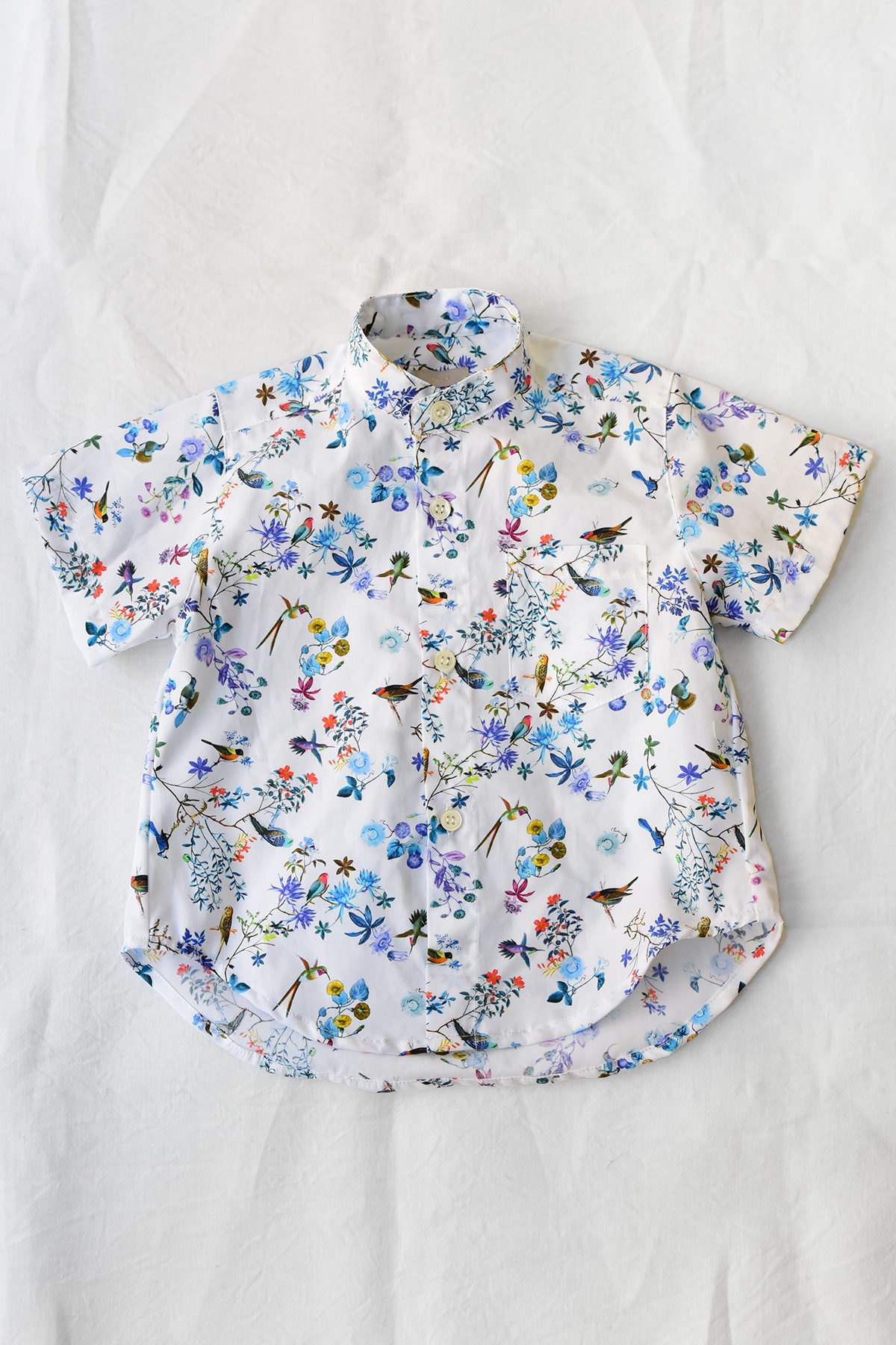 Stand Collar Shirt, Alto - Blue Bird