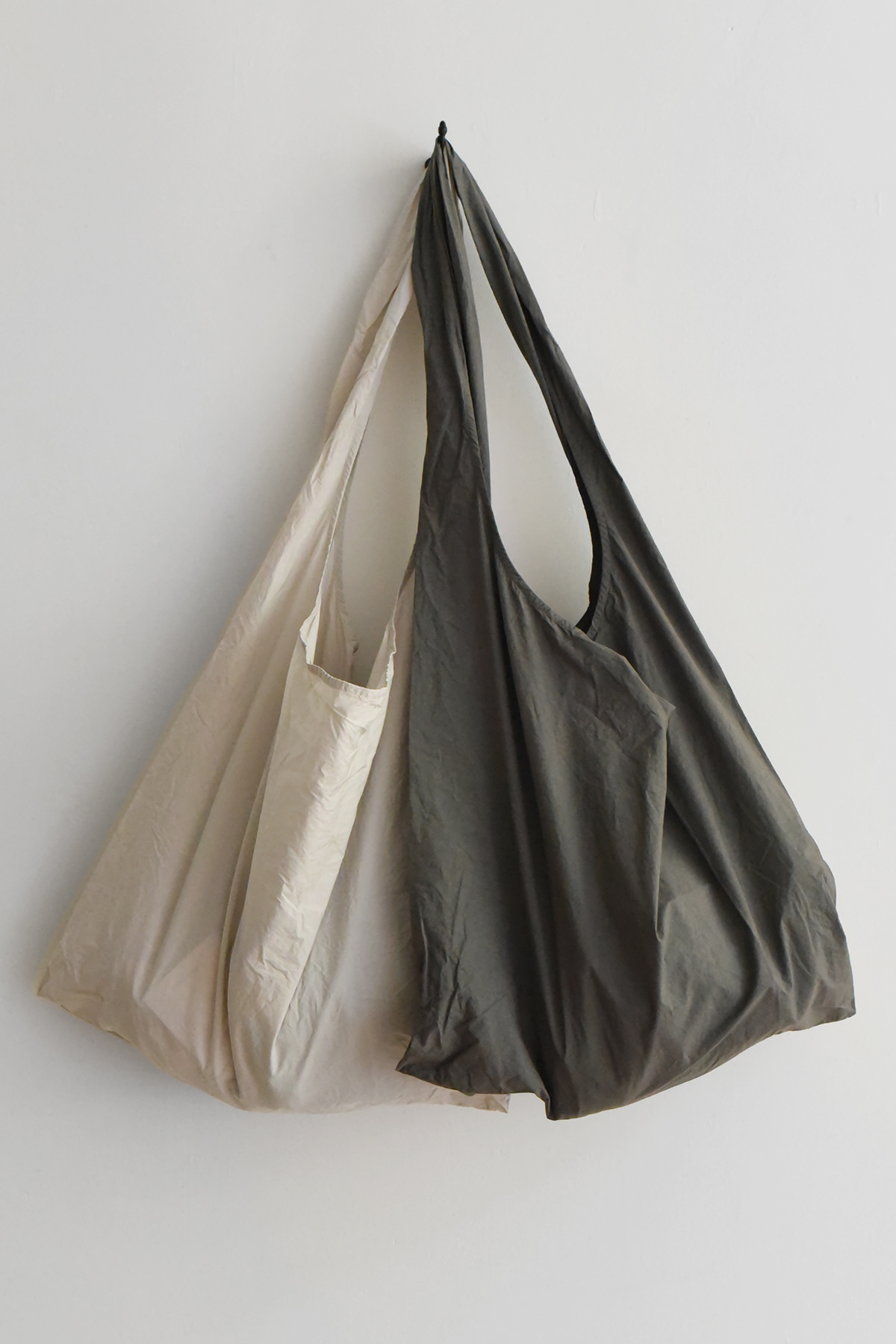 Album di Famiglia cotton shoulder bag soft tote inner pocket minimalist made in Italy