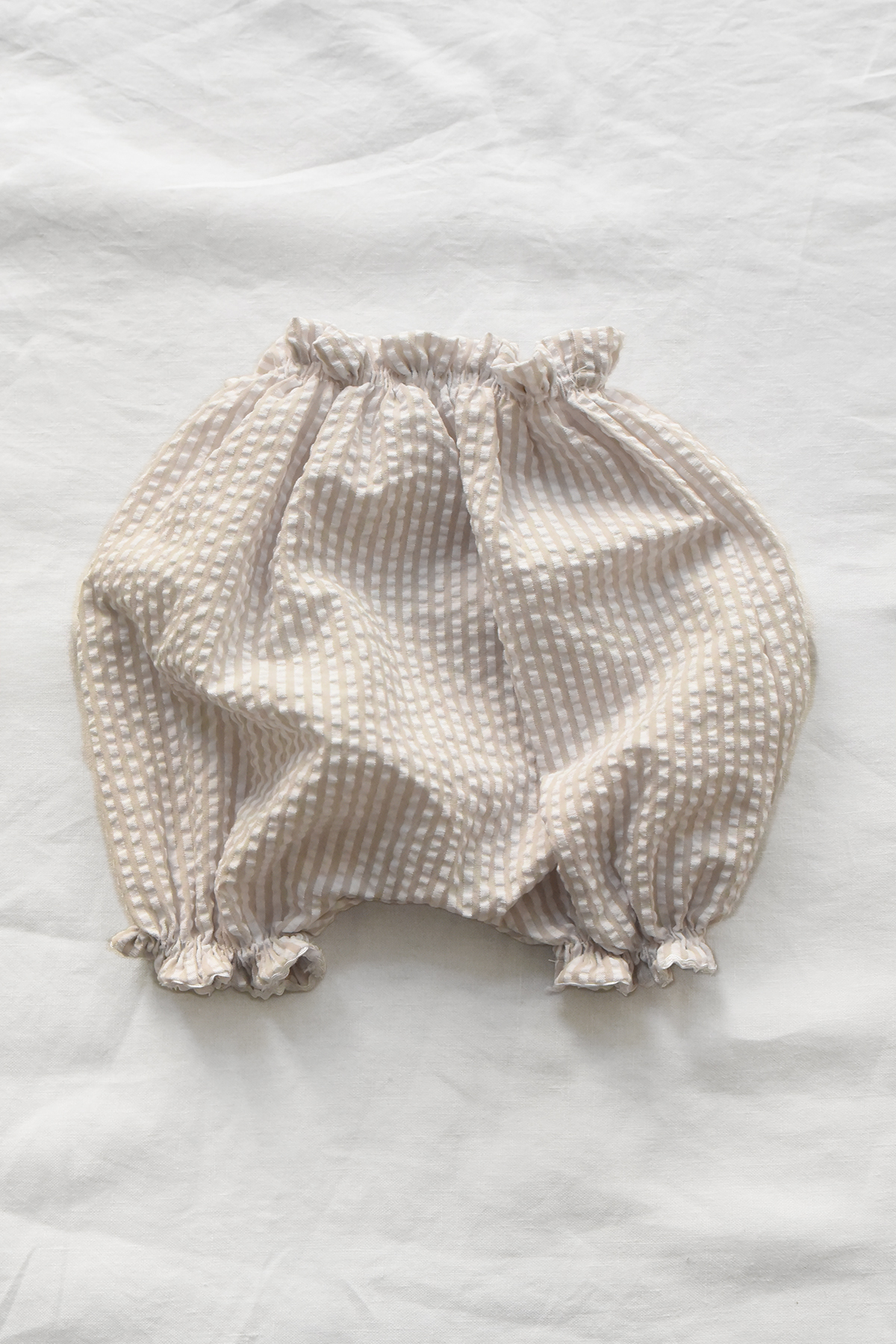 striped baby bloomers lightweight cotton blend elastic waist