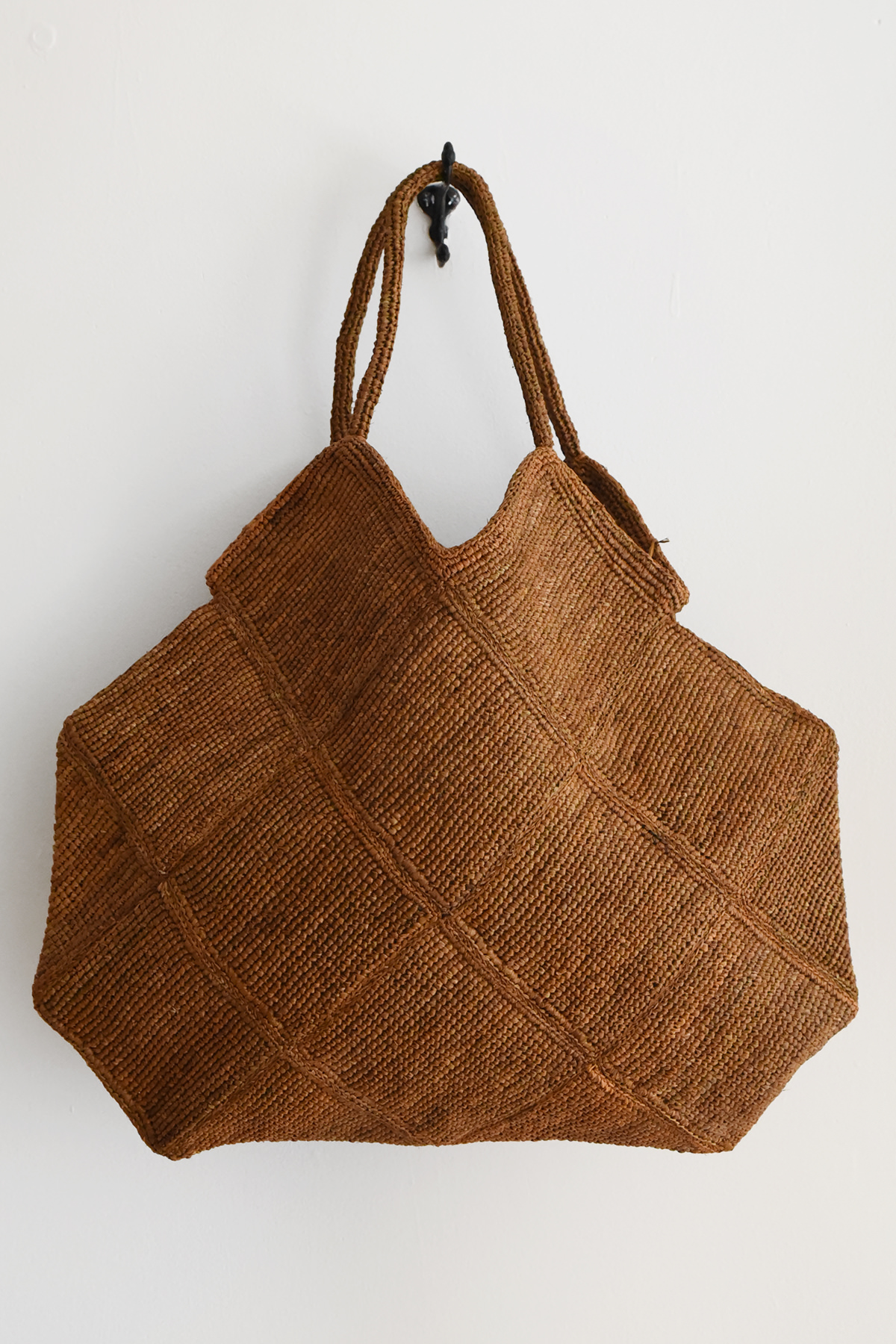 Sophie Digard large hand crocheted raffia tote bag