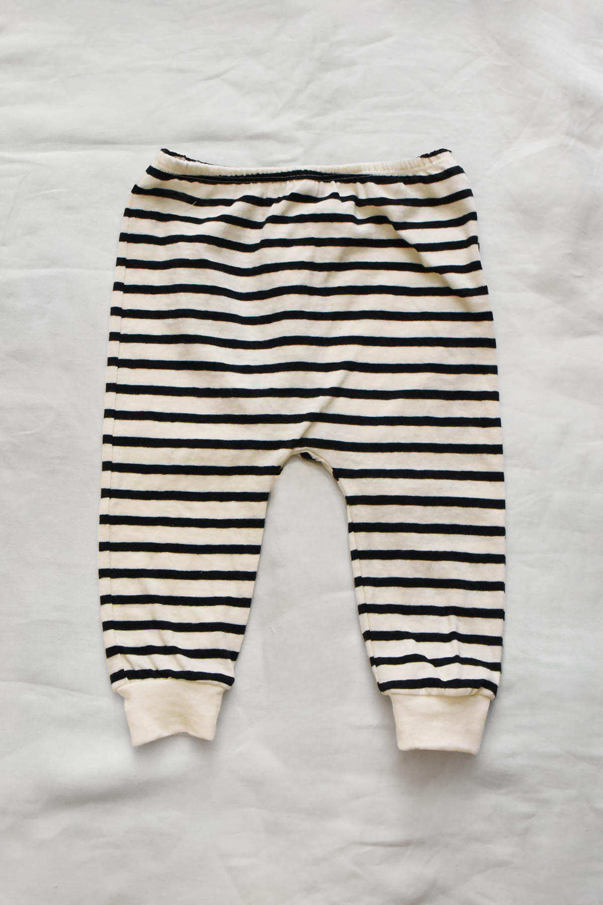 Baby striped pants in Dark Navy Stripe