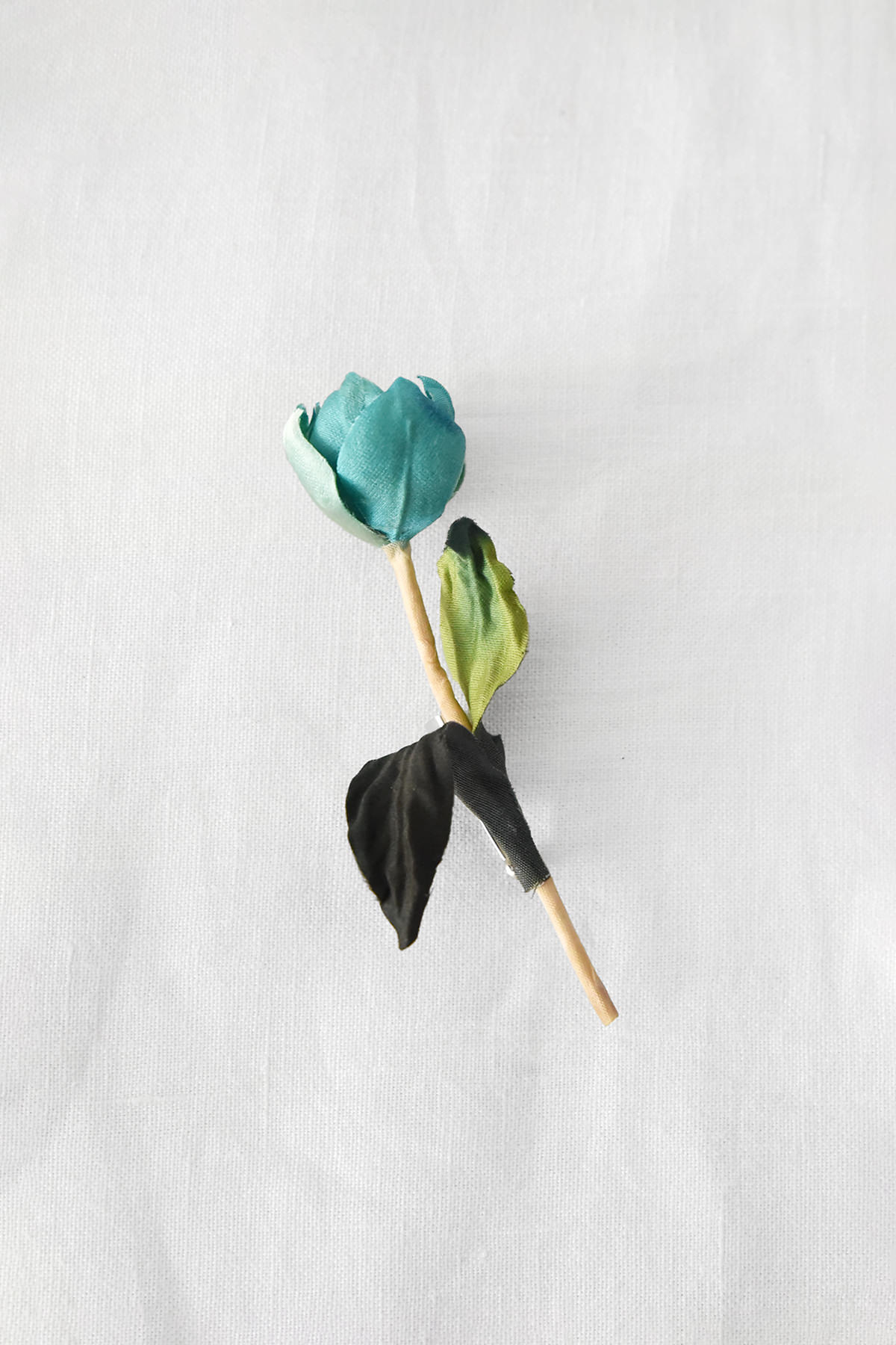 Textile Flower Bud Brooch