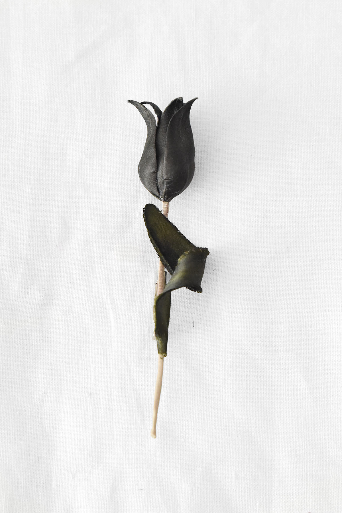 Textile Flower Tulip Brooch