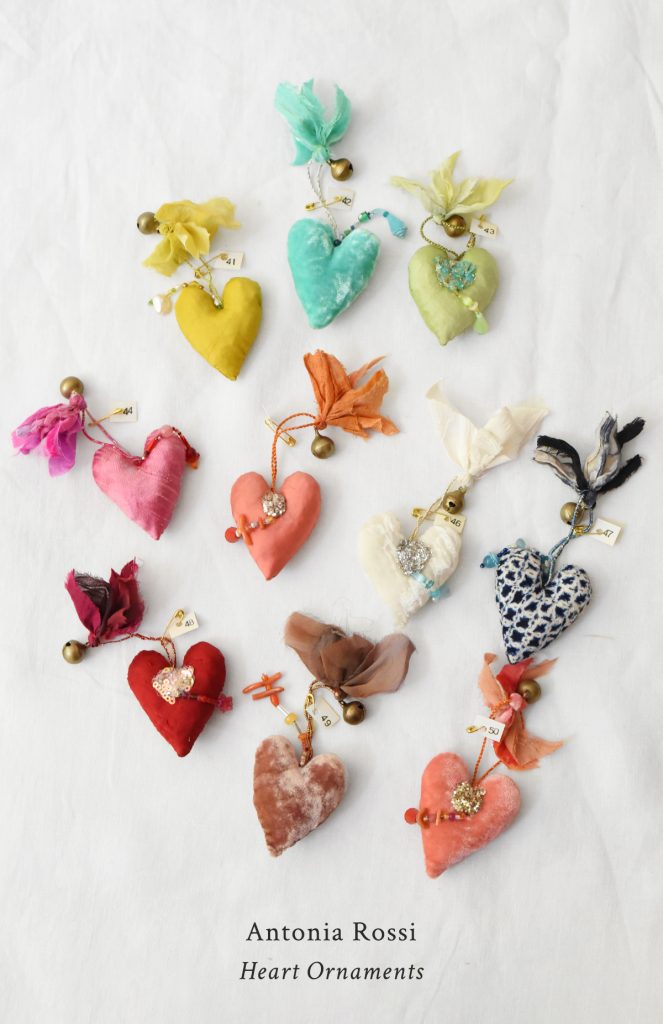 Antonia Rossi Heart Ornaments