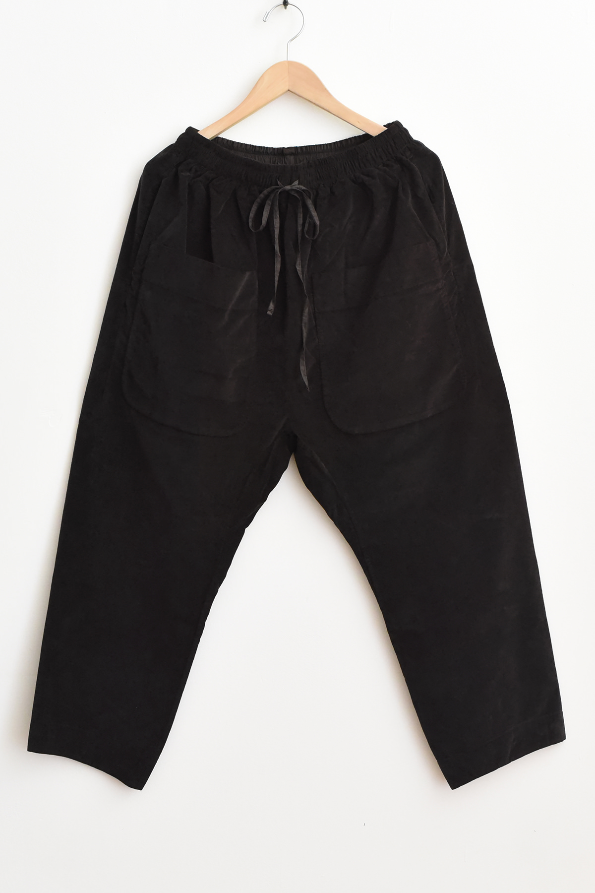 Album di Famiglia Braghe Tasche V Trousers in brown velvet
